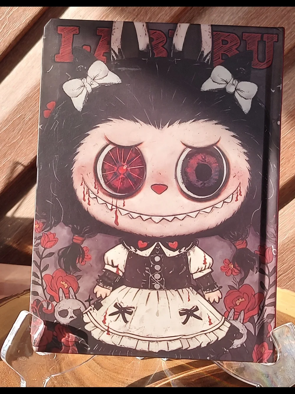 LABUBU Black & White Cute Gothic Bunny Notebook